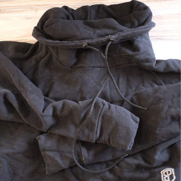 High Neck Crop Sweater Born Primitive Hoodie - Picture 1 of 7